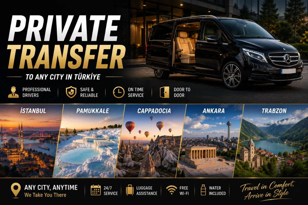 VIP Private Transfer Service (To Any City in Turkey) from Belek