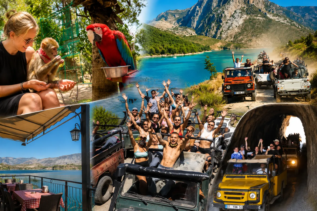Green Canyon Jeep Safari & Boat Tour from Belek
